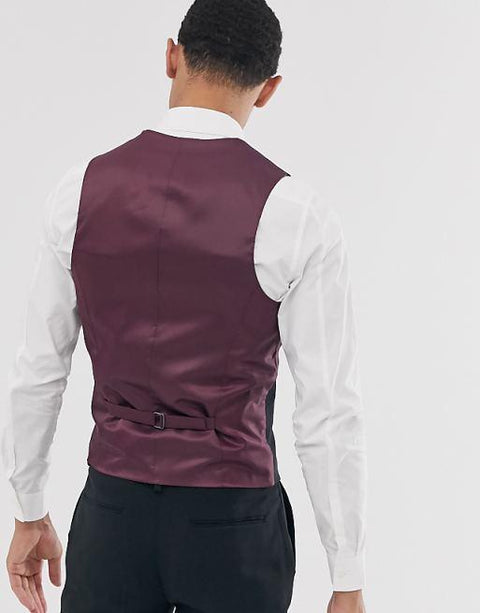 Asos Design Men's Black Vest ANF3182
