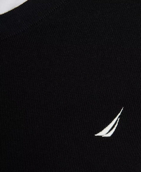 Nautica Men's Black Navtech Performance Classic-Fit Soft V-Neck Sweater|Nautica In Lebanon
