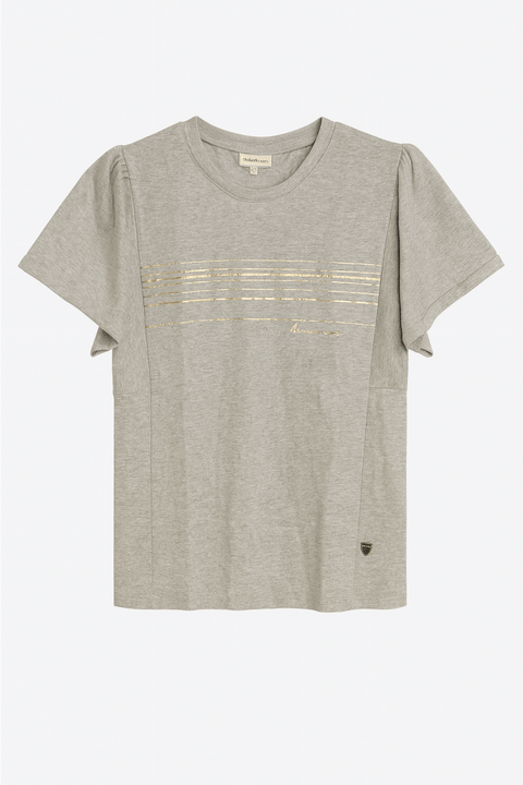 POMPdeLUX Girl's Grey Short-Sleeve T-shirt |POMPdeLUX in Lebanon