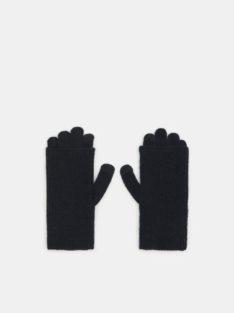 Sinsay Women's Black Rib Knit Gloves  | Sinsay in Lebanon
