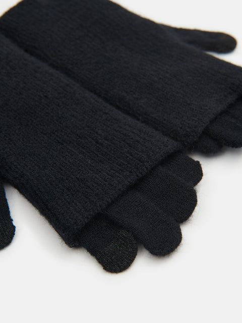 Sinsay Women's Black Rib Knit Gloves  | Sinsay in Lebanon