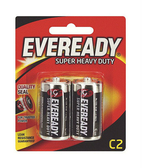 Eveready Super Heavy Batteries Duty C (2Pack)