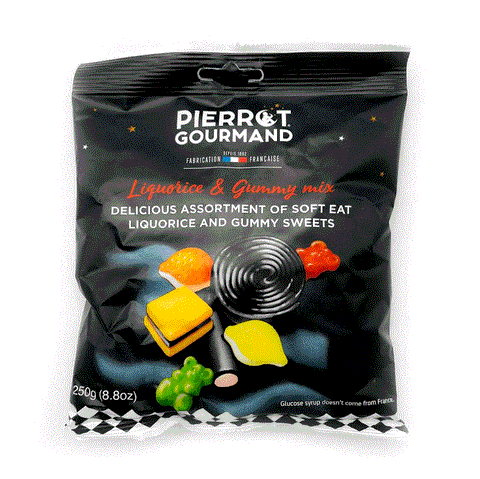 Pierrot Gourmand Liquorice & Gummy Mix 200g | Pierrot Gourmand In Lebanon