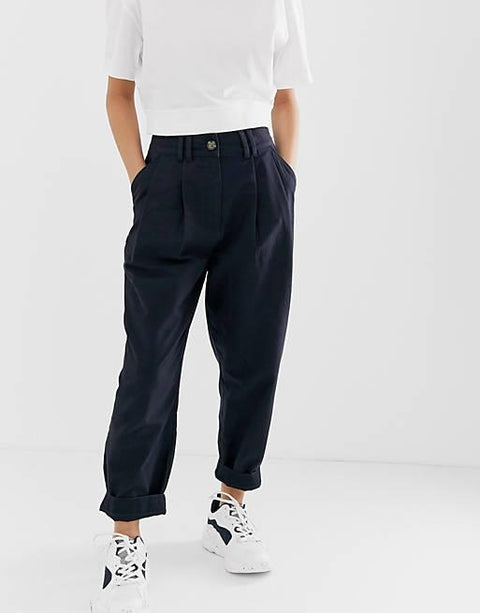 ASOS DESIGN Women's Navy Blue  Pant | ASOS Design In Lebanon