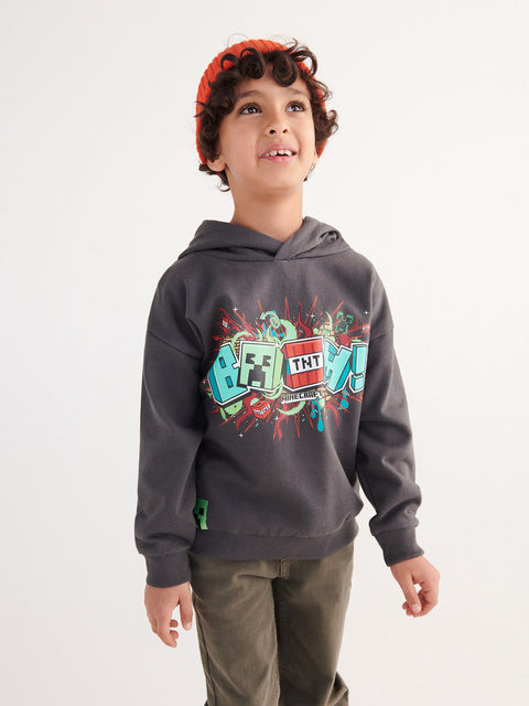 Reserved Boy's Dark Grey Minecraft Hoodie | Reserved In Lebanon
