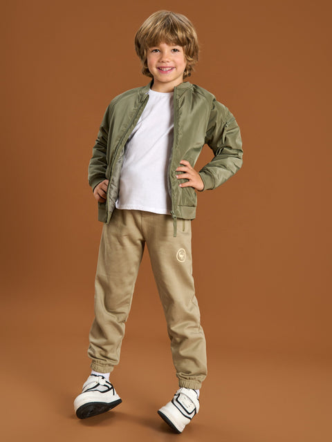 Sinsay Boy's Khaki Green Regular Fit Sweatpant|Sinsay In Lebanon