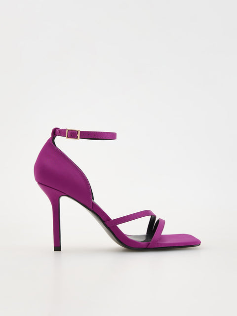 Reserved Women's Purple Suede Stiletto Sandals | Reserved In Lebanon