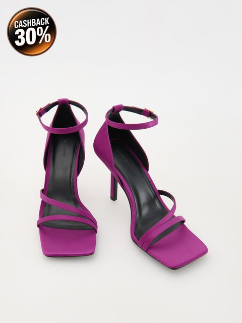Reserved Women's Purple Suede Stiletto Sandals | Reserved In Lebanon