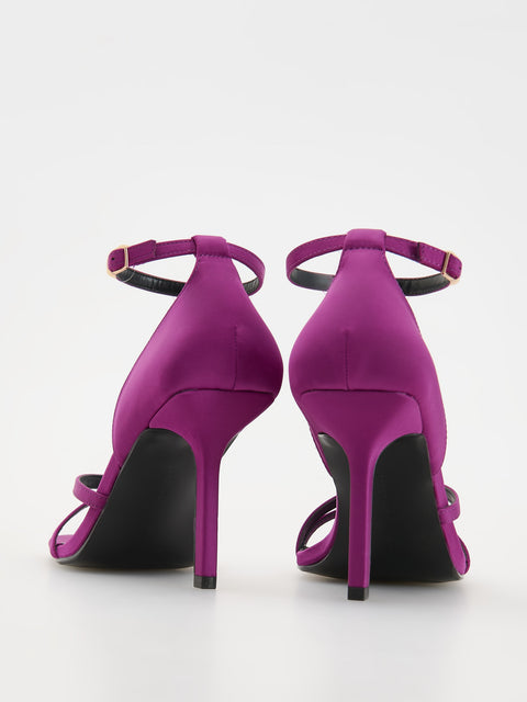 Reserved Women's Purple Suede Stiletto Sandals | Reserved In Lebanon