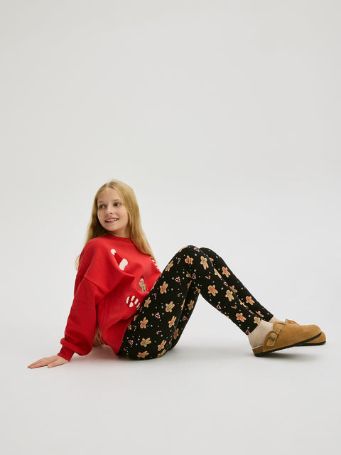 Reserved Girl's Red Christmas Sweatshirt | Reserved In Lebanon