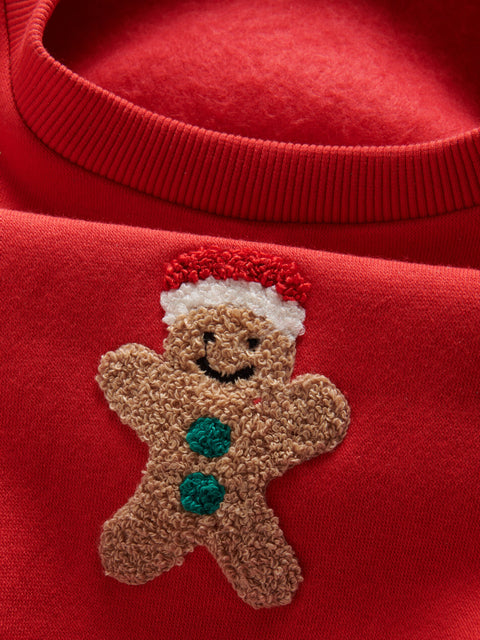 Reserved Girl's Red Christmas Sweatshirt | Reserved In Lebanon
