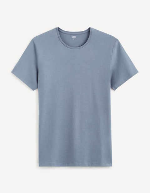 Celio Men's Gray Crew Neck Neunir T-Shirt | Celio In Lebanon