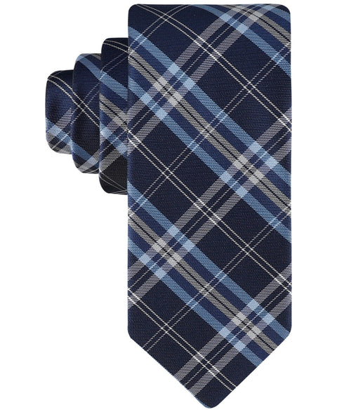 Tommy Hilfiger Men's Navy Blue Marley Plaid Tie | Tommy Hilfiger In Lebanon
