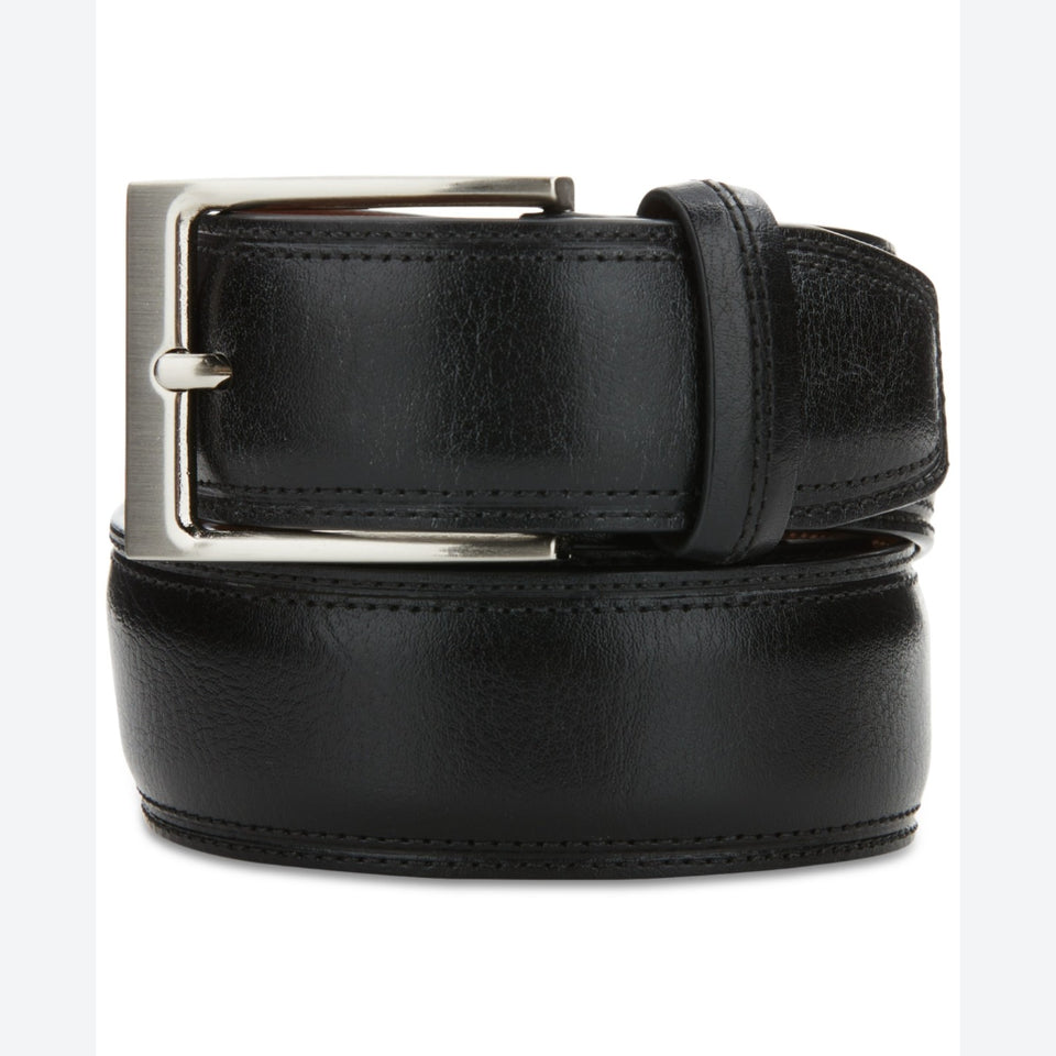 Perry Ellis Portfolio Men's Black Madras Belt
