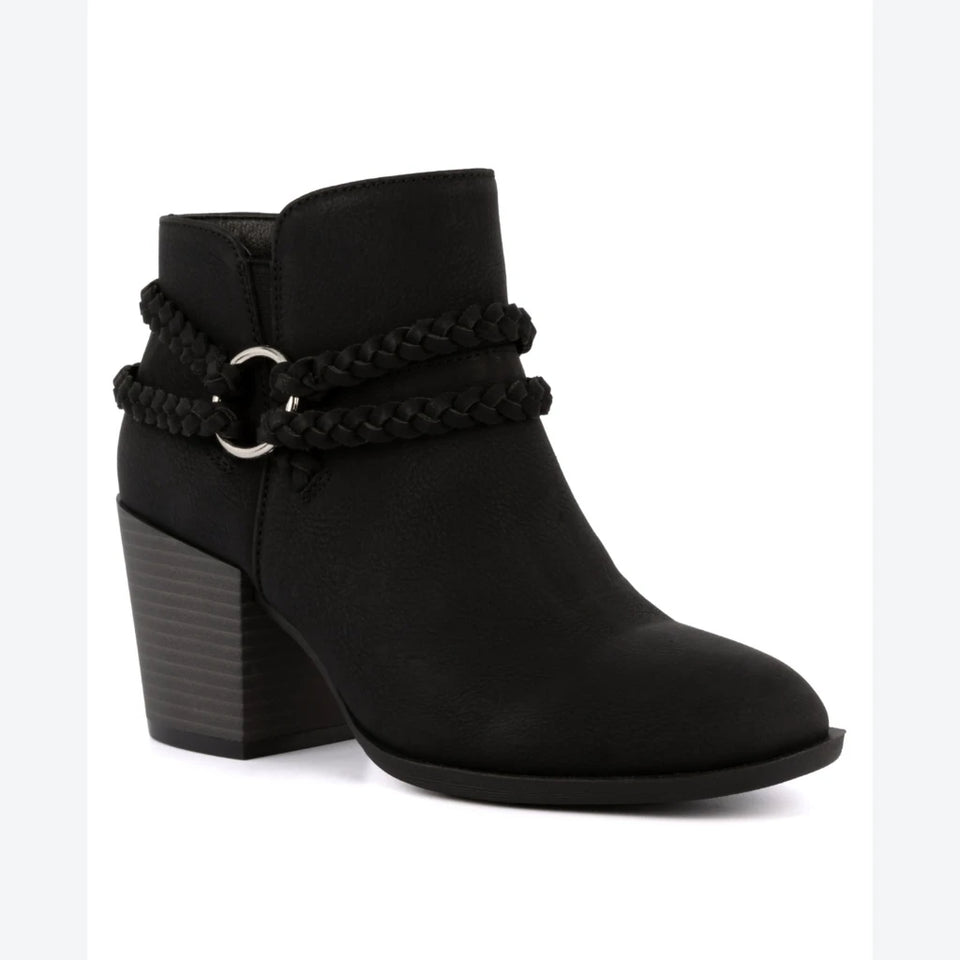 Sugar Two-Step Women's Black Sandlot Heeled Boots