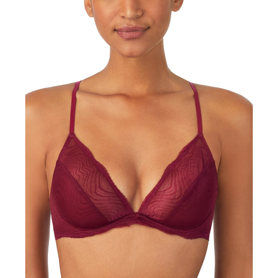 DKNY Women's Plum Wave Lace UnlinedBra