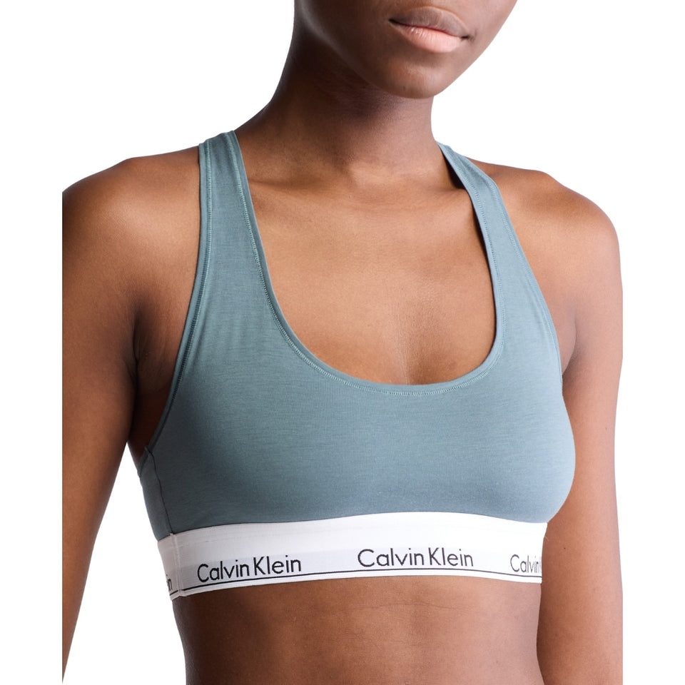 Calvin Klein Women's Light Teal Modern Cotton Sports Bra
