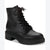 Style & Co Women's Black  Zip up Lug Sole Combat & Lace-up Boots