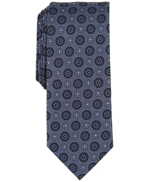 Bar III Men's Navy Gray Regular fit Tie | Bar III In Lebanon