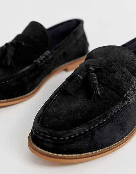 ASOS Design  Men's Black Loafer Shoes ANS46