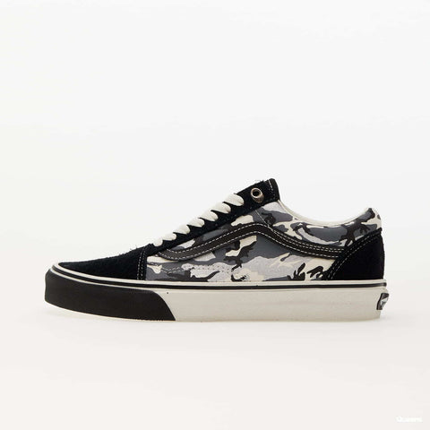 Vans Women's Black & White Camo Printed Old Skool Sneakers |Vans In Lebanon