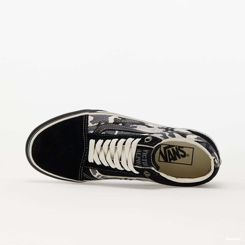 Vans Women's Black & White Camo Printed Old Skool Sneakers |Vans In Lebanon