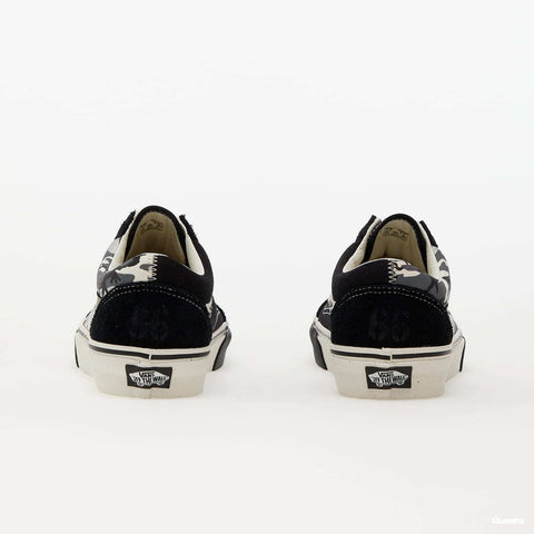 Vans Women's Black & White Camo Printed Old Skool Sneakers |Vans In Lebanon