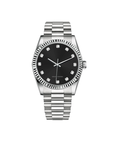 Diamond Collection Men's Silver Watch ABW19