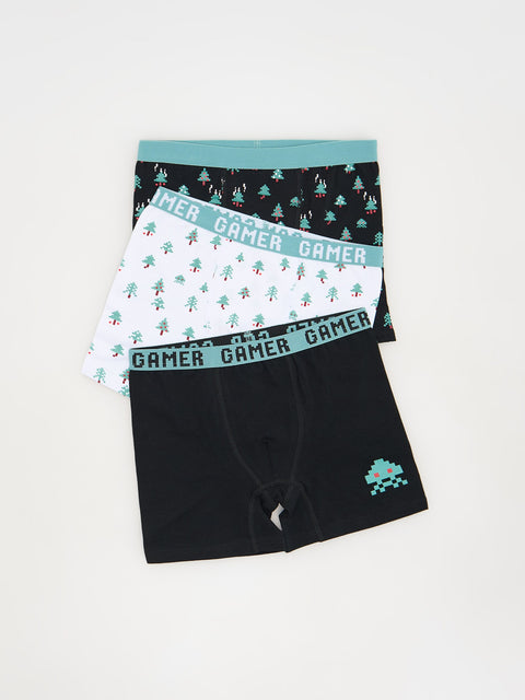 Reserved Boy's Cotton Boxer Shorts 3 Pack | Reserved In Lebanon