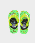 Go Bananas Boy's Green Monkey Flip Flops Slippers 4164900