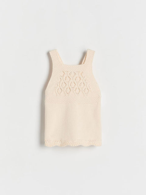 Reserved Baby Girl's Beige Sleeveless Dress | Reserved In Lebanon