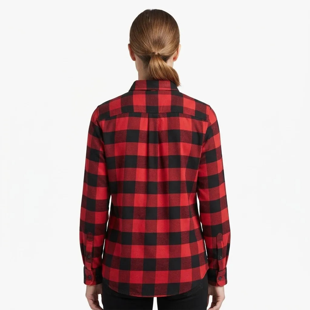 Polo Ralph Lauren Women's Red & Black Buffalo Plaid Long-Sleeve Shirt