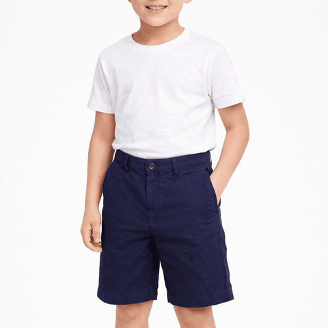 Polo Ralph Lauren Boy's Navy Linen Short | Polo Ralph Lauren In Lebanon