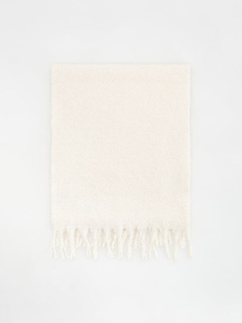 Reserved Women's Off White Wool Scarf |Reserved In Lebanon