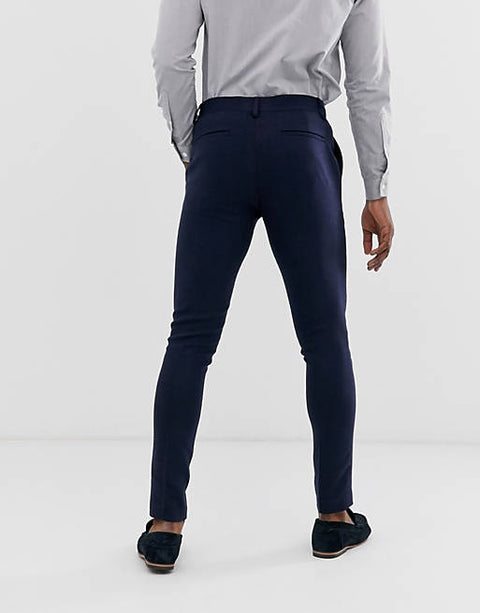 ASOS DESIGN  Men's Navy Blue Suit Trouser AMF545 B61 (SHR)