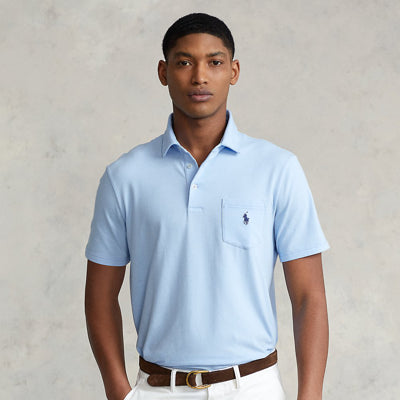 Polo Ralph Lauren Men's Baby Blue T-Shirt ABF834 shr