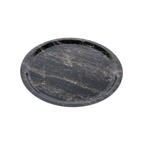 Tria Form Black Wood Round Serving Tray 43cm | Tria Form In Lebanon