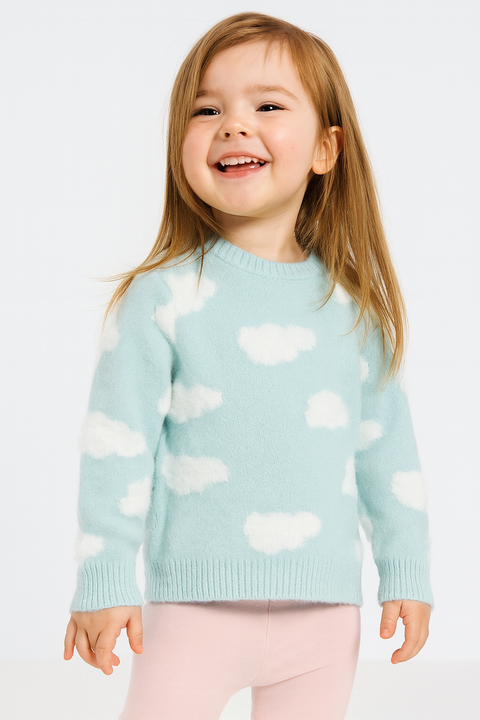 Sinsay Baby Girl's Pale Blue Sweater | Sinsay In Lebanon