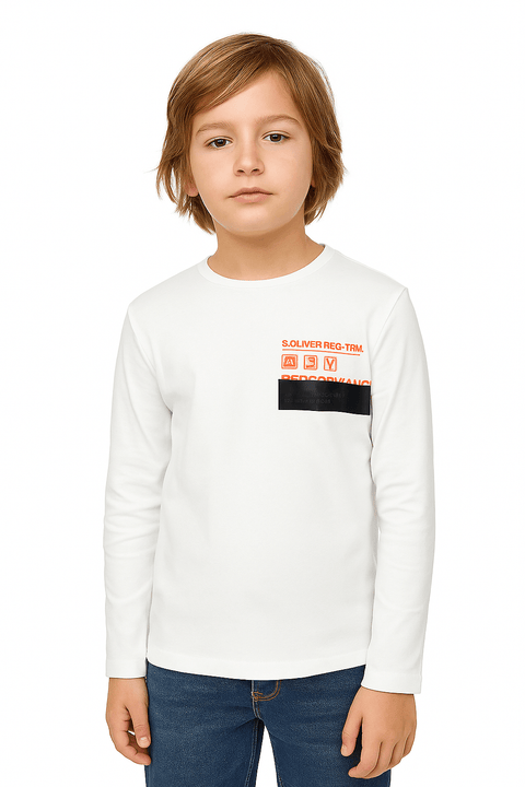 S.Oliver Boy's White Blouse | S.Oliver In Lebanon