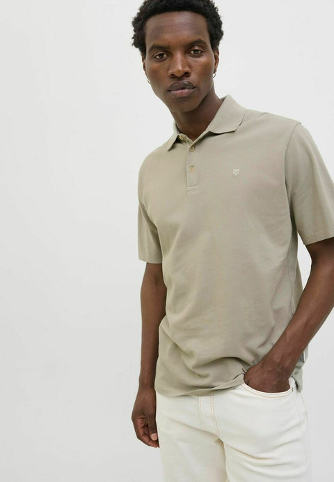 Jack & Jones Men's Sage Green William Polo Neck T-Shirt | Jack & Jones In Lebanon
