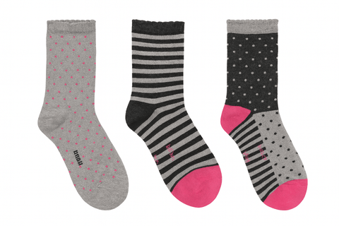 Boboli Girl's Multicolor Socks Set Of 3 |Boboli in Lebanon