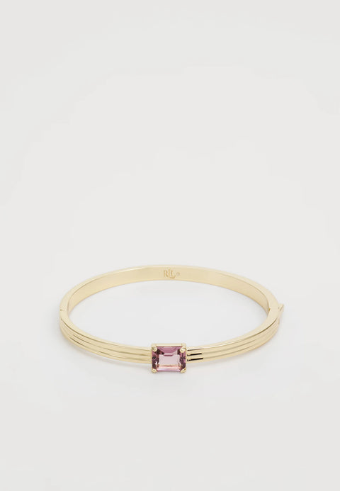 Lauren Ralph Lauren Women's Gold-Tone Color Rectangular St Pink Bracelet | Lauren Ralph In Lebanon