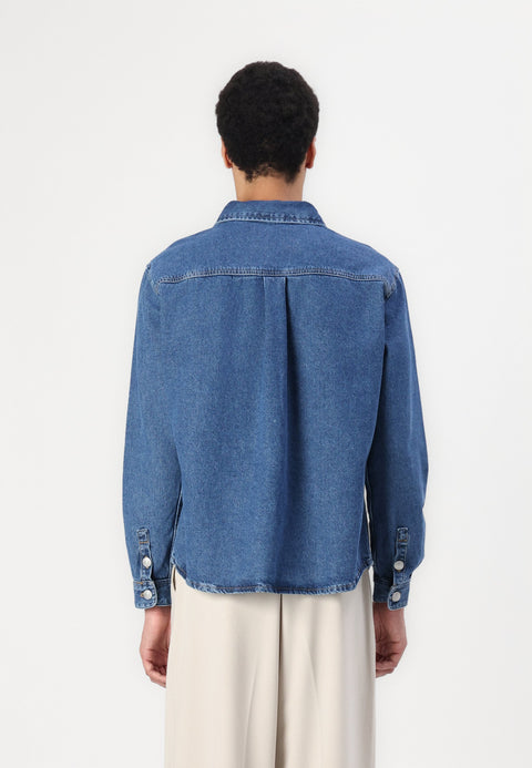 Only & Sons Men's Blue Regular Fit Denim Shirt |Only & Sons In Lebanon