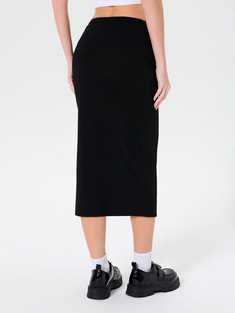 Sinsay Women's Black Ruffled Midi Skirts | Sinsay In Lebanon