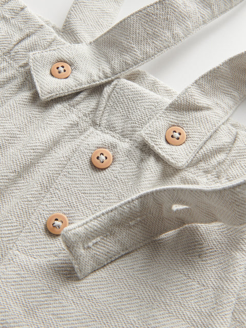 Reserved Baby Boy's Light Grey Trousers With Suspenders | Reserved In Lebanon