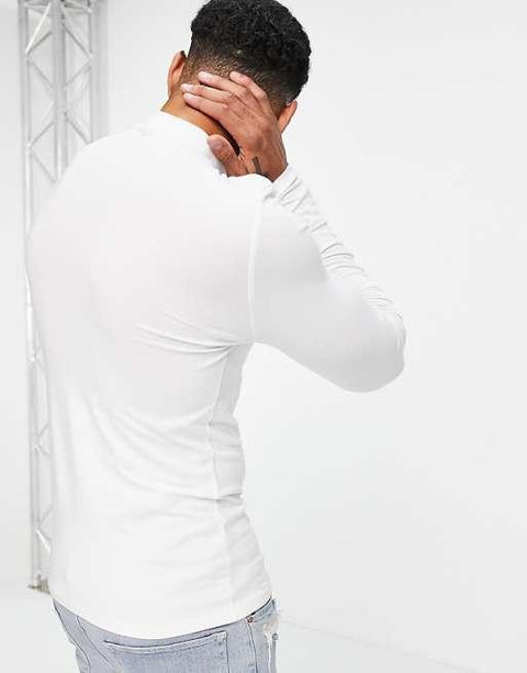 Asos Design Men's White Sweatshirt ANF2819