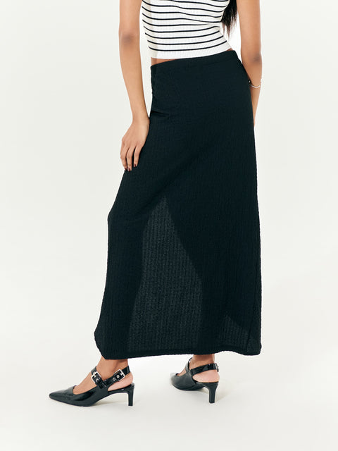 Sinsay Women's Black Slitted Midi Skirts | Sinsay In Lebanon