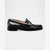 Stuart Weitzman Women's Black Leather Lottie Loafers