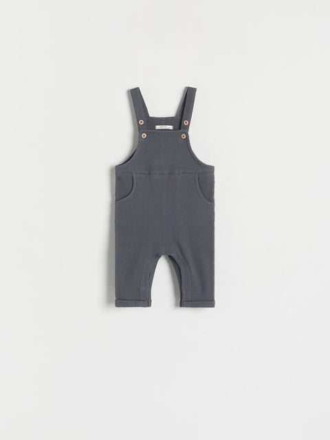 Reserved Baby Boy's Dark Gray Sleeveless Overall |Reserved In Lebanon