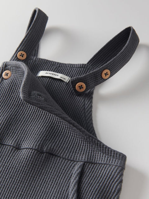 Reserved Baby Boy's Dark Gray Sleeveless Overall |Reserved In Lebanon